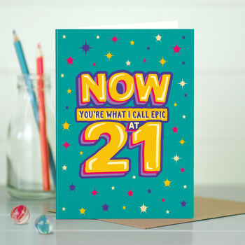 Funny 21st Epic Milestone Birthday Card, 4 of 4