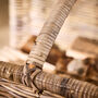 Anthien Buff Wicker Log Basket, thumbnail 5 of 6
