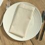 Cream Cotton Napkins • Set Of Six, thumbnail 1 of 4