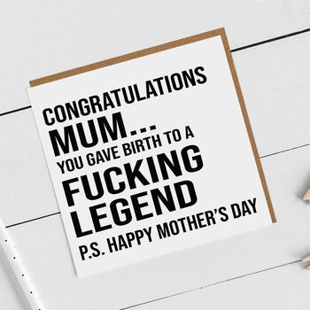 Funny Legend Mother's Day Card, 2 of 4
