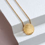 Personalised Medium Hammered Disc Necklace, thumbnail 3 of 10