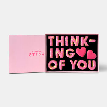 Thinking Of You Letterbox Message Cookies Pink, 2 of 7