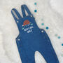 Armadillo Rock And Roll Personalised Kids Dungarees, thumbnail 3 of 3