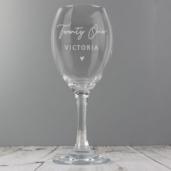 Personalised Big Age Wine Glass, 3 of 5