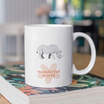 Rhino Personalised Mug, 2 of 2