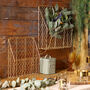 Set Of Two Brass Garden Storage Baskets, thumbnail 1 of 4