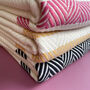 Personalised Soft Cotton Chevron Throw Blanket, thumbnail 3 of 11