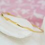 Organic Flow Gold Vermeil Bangle, thumbnail 1 of 7