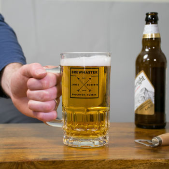Personalised Brewmaster Beer Tankard, 2 of 5