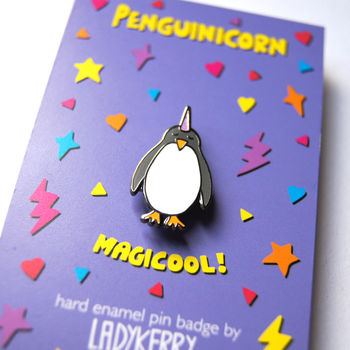 Penguinicorn Penguin Enamel Pin, 3 of 5