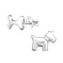 Silver Mismatched Dog And Bone Studs In A Gift Tin, thumbnail 2 of 11