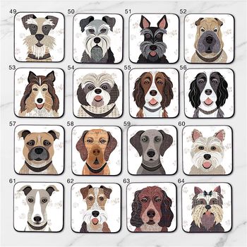 Dog Coasters 64 'Pawtrait' Designs, 6 of 7
