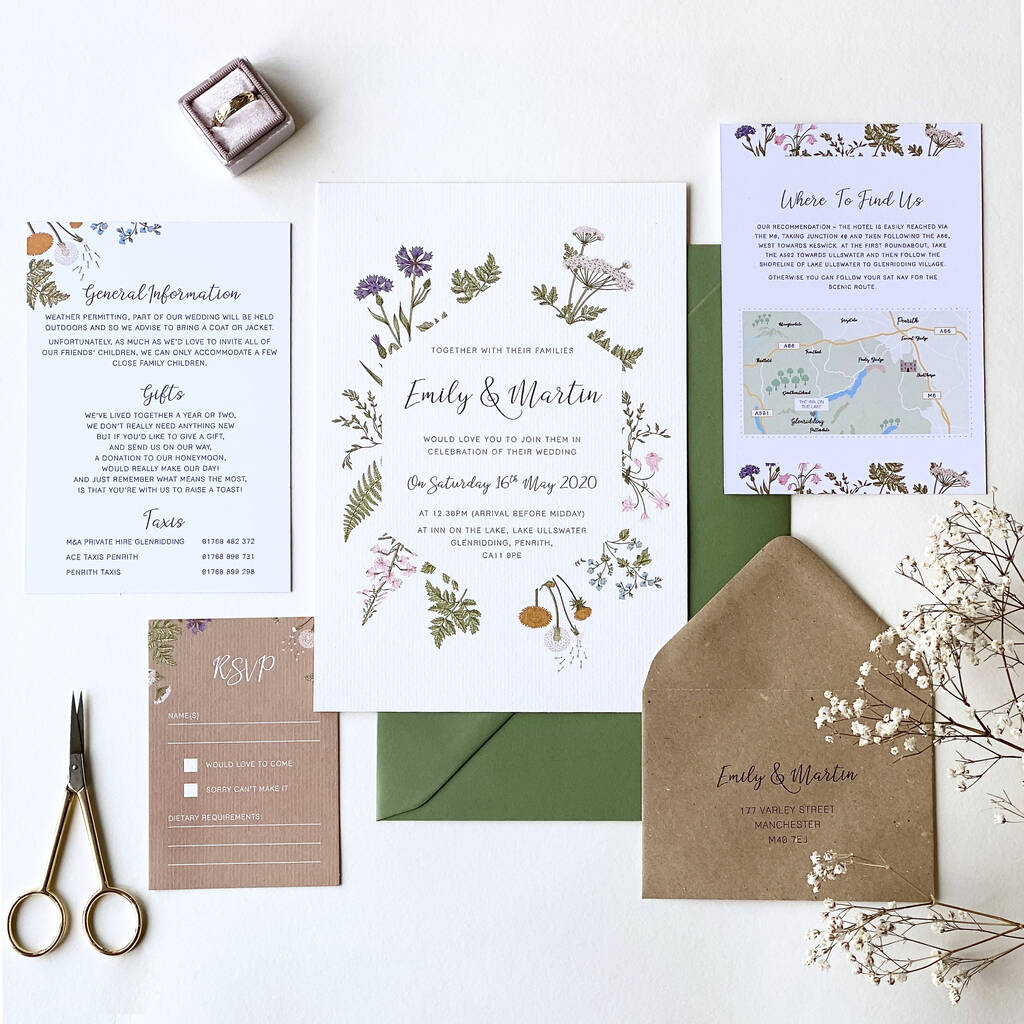 Botanical Garden Wedding Stationery By Rodo Creative ...