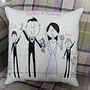 Personalised Embroidered Wedding Gift Cushion, thumbnail 1 of 12