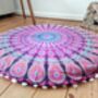 Round Mandala Floor Cushion Cover, thumbnail 9 of 10