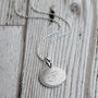 Sterling Silver Initial Disc Necklace, thumbnail 2 of 6