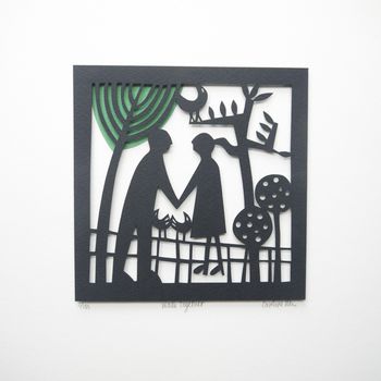 Personalised Limited Edition Paper Cut Walk Together, 6 of 8