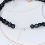 Statement Green Peacock Pearl Necklace With Sterling Silver Charm, thumbnail 8 of 11