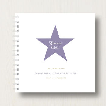 Personalised Star Teacher Book Or Album, 8 of 10