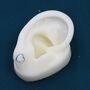 White Opal Heart Stud Earrings In Sterling Silver, thumbnail 8 of 11