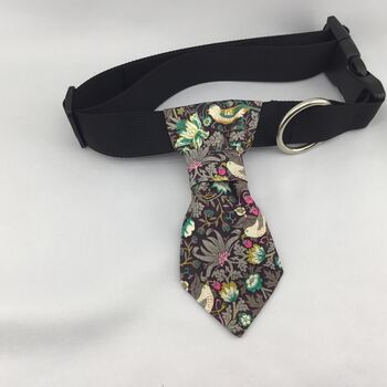 Handcrafted Pet Collar Neck Tie In Liberty Print, 2 of 8