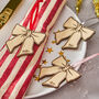 Personalised Wooden Bow Place Settings, thumbnail 1 of 3