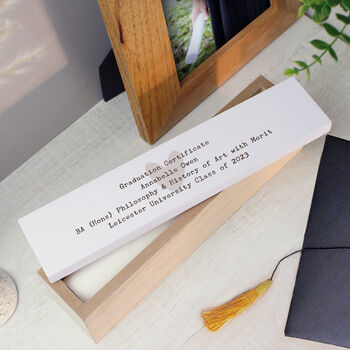 Personalised Free Text Certificate Holder Box, 9 of 9