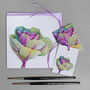 Card With Ornamental Cabbage Illustration, thumbnail 3 of 4
