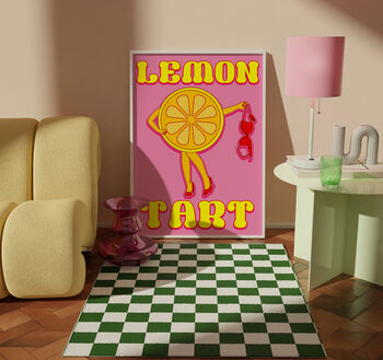 Lemon Tart Unhinged Artwork Poster Print, 3 of 4