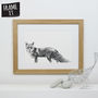 Fox Print 'The Lonesome Number Two', thumbnail 2 of 4