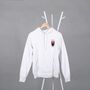 Personalised Hoodie With Small Coat Of Arms, thumbnail 9 of 11