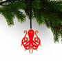 Octopus Wooden Hanging Decoration, thumbnail 1 of 5