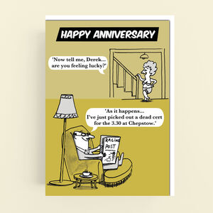 Are You Feeling Lucky? Anniversary Cartoon Humour Card By cardinky ...