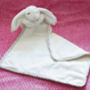 Personalised Embroidery Bunny Cream Toy Soother, Boxed, thumbnail 9 of 12