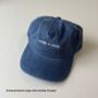 Vintage Denim Personalised Slogan Cap, thumbnail 8 of 12