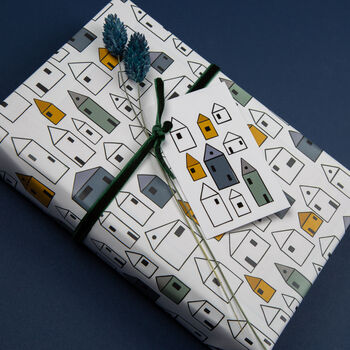 Little Houses Wrapping Paper, 2 of 9