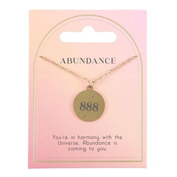 888 Angel Number Abundance Necklace, 2 of 4