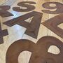 Rusty Metal Letters Personalised Decorations Signs, thumbnail 12 of 12