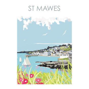 St Mawes Harbour Cornwall Art Print, 3 of 3