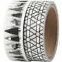 Christmas Washi Paper Tape Assorted Black, White Silver, thumbnail 2 of 4
