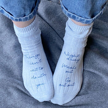 'Things I Can't Wait To Do With You' Letterbox Socks, 2 of 4