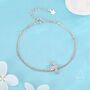 Sterling Silver Bumble Bee Double Layer Bracelet, thumbnail 4 of 11