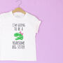 'I'm Going To Be A Roarsome Big Sister' T Shirt, thumbnail 1 of 3