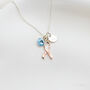 Personalized Pink Ribbon Necklace, Breast Cancer Awareness, thumbnail 8 of 10