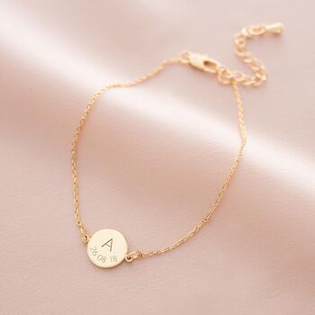 Personalised Initial And Date Bracelet, 6 of 12