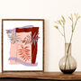 Palm Leaf Abstract Collage Art Print, thumbnail 1 of 8