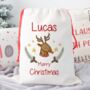Santa Or Reindeer Christmas Sack, thumbnail 1 of 3