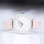 Ladies Architēct Silver Blanc With Pink Strap, thumbnail 5 of 5