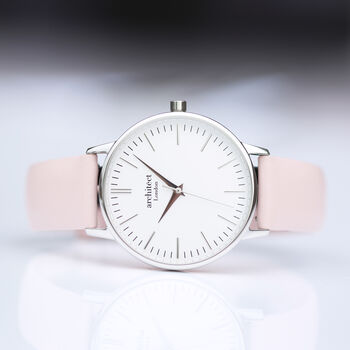 Ladies Architēct Silver Blanc With Pink Strap, 5 of 5