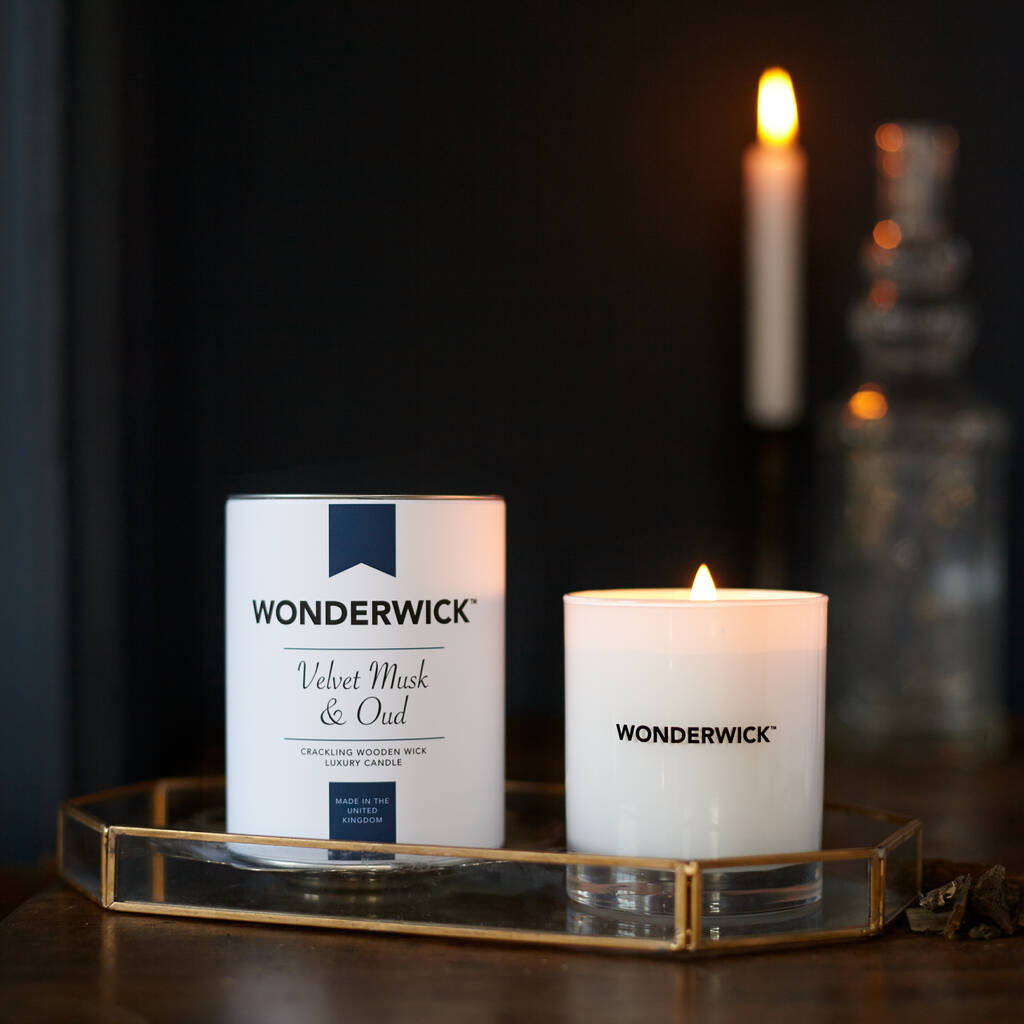 Wonderwick™ Blanc Crackling Wooden Wick Scented Candle By The Country